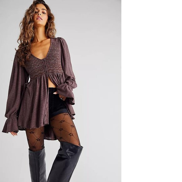 Free People Don't Call Me Baby Swing Tunic Mini Dress NWT - MEDIUM - Picture 7 of 7